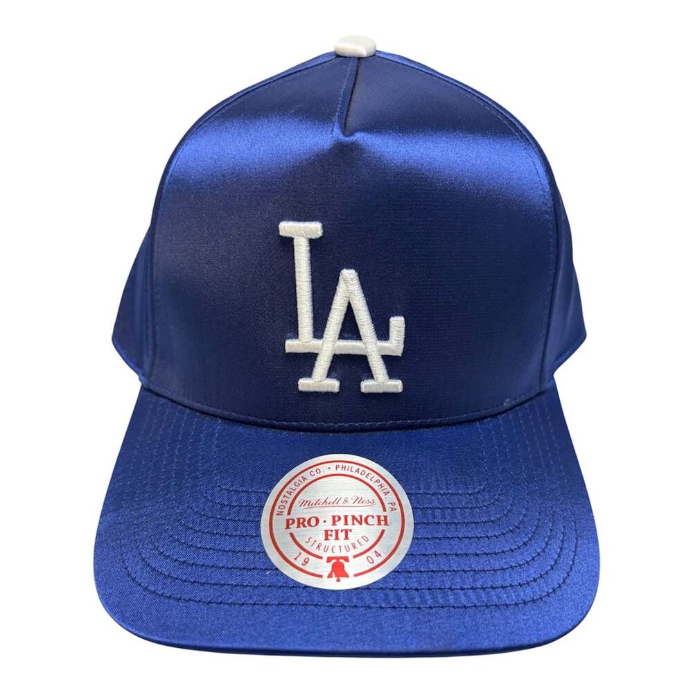 Mitchell & Ness Los Angeles Dodgers Pro-Pinch Fit Satin Snapback Hat